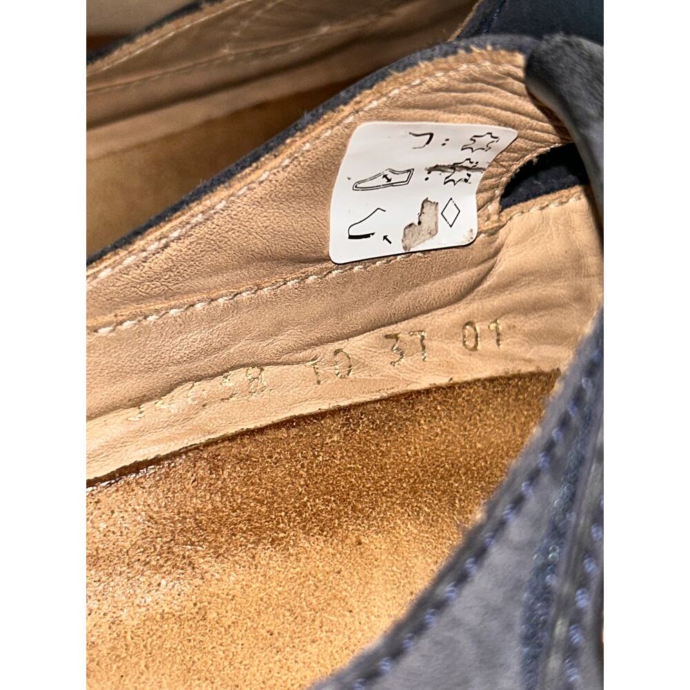 Haflinger Navy Suede Slip-On Sneakers - Picture 12 of 13